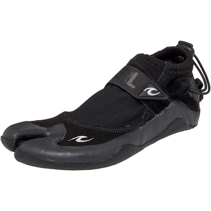 2024 Rip Curl Reefer 1.5mm Split Toe Wetsuit Shoes WBO1AT - Black / Charcoal